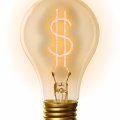American Express Dollar Bulb idea photo Illustration