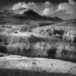 Queen's hunting field and shack at Balquhidder, Scotland Infrared Black and White Balquhidder Scotland Photography