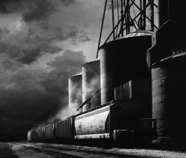 Hansel Elevator, Iowa Infrared Black and White Landscape photography elevator Iowa