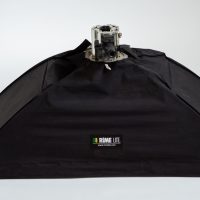 Photoflex Starlight. Hotlight with 1000w lightbulb - shown with the speedring and softbox. Many sizes of softboxes available.