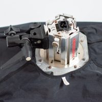 Photoflex Starlight. Hotlight with 1000w lightbulb - shown with the speedring and softbox. Many sizes of softboxes available.