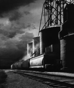Infrared Black and White Landscape photography elevator Iowa