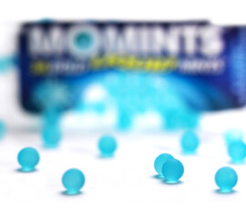 Momints on white still life product photo