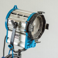 Arri 1000+, 1000W Tungsten Fresnel Spotlight -(Two Available) W/ Barn Doors and two scrims. 170$ea. Plus shipping