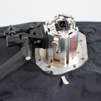Photoflex Starlight. Hotlight with 1000w lightbulb - shown with the speedring and softbox. Many sizes of softboxes available.